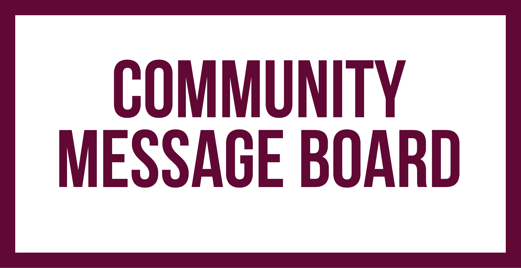 Community Message Board